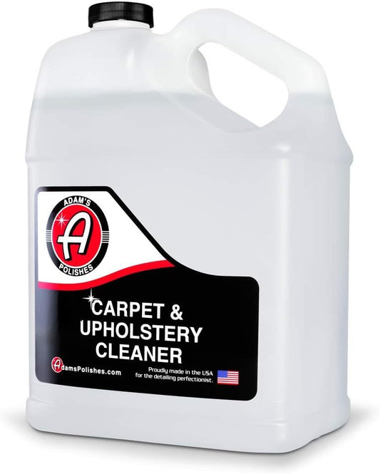 Adam's Polishes Carpet & Upholstery Cleaner - Powerful Car Carpet Cleaner for Auto Detailing, Fabric Interior Solution, Stain Remover Spray for Seat, Floor Mats (128 fl. oz (Gallon))