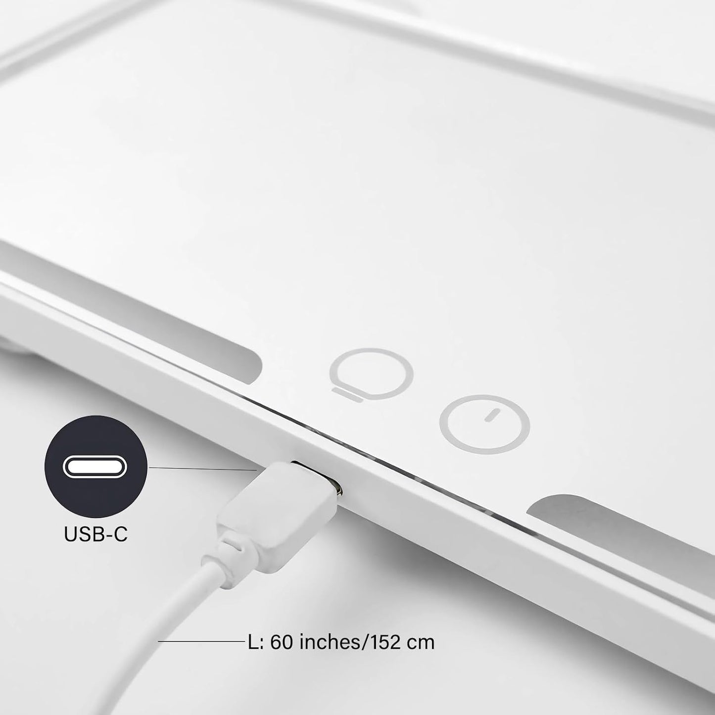 Car Sun Visor Vanity Mirror, Dimmable Touch Screen Makeup Mirrors with 3 Light Modes & 3x Magnifying for Women Detailed Makeup Universal Clip-on Rear View Sun-Shading Cosmetic Mirror (Black)