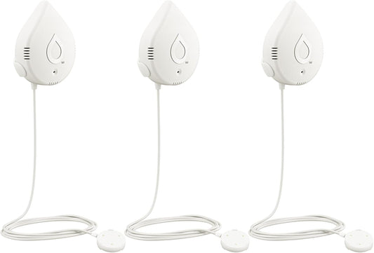 Moen White Flo Smart Water Leak Detector, Water Sensor Alarm for Home, 3-Pack, 920-005