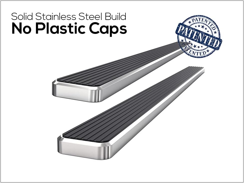 APS (304 Stainless Steel Polished Silver 5 inches) Running Boards Nerf Bars Side Steps Compatible with Ford F150 2015-2025 Regular Cab & F-250 F-350 Super Duty 2017-2025