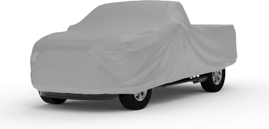 Car Covers Weatherproof Max Truck Cover & Warranty Compatible with Ford 1957-1983 F-100 Regular Cab, 6.5'– Outdoor Cover, Prevents Theft with Cable Lock