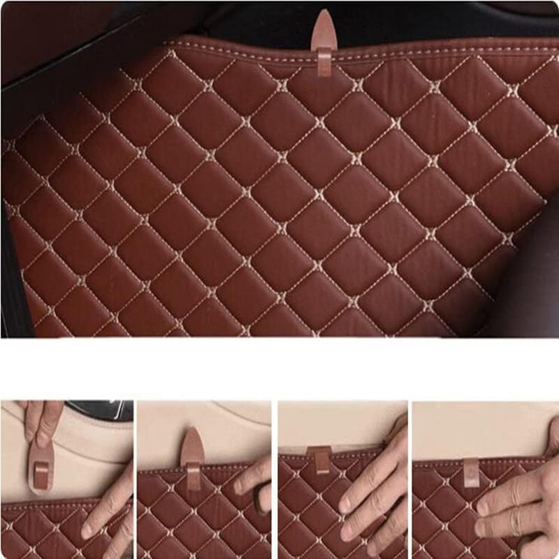 Custom All-Weather Protection Luxury Leather Floor Mats for Cars SUVs Trucks According Anti-Slip Leather Floor mats ﻿ (12,Pink)