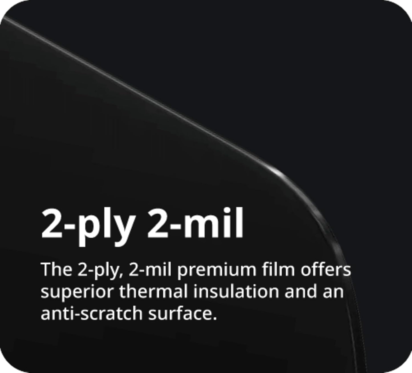 Nano Ceramic Window Tint Film for Cars and Building, Charcoal, 2 Ply Scratch Resistant, Heat Control, and UV 99%, IR 93% Rejection, 5% VLT, 40inx100ft