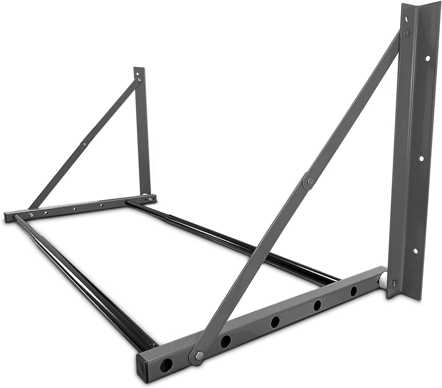 Tire Storage Rack for Garage, Folding Tire Rack Wall Mount with Heavy Duty Steel, Adjustable Multi-Tire Wheel Storage(32"-48") x 22" x 22", Grey