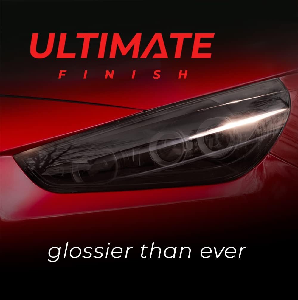 VViViD+ Ultimate Headlight Taillight Tint Vinyl Wrap (16" x 10ft, Dark Smoke)