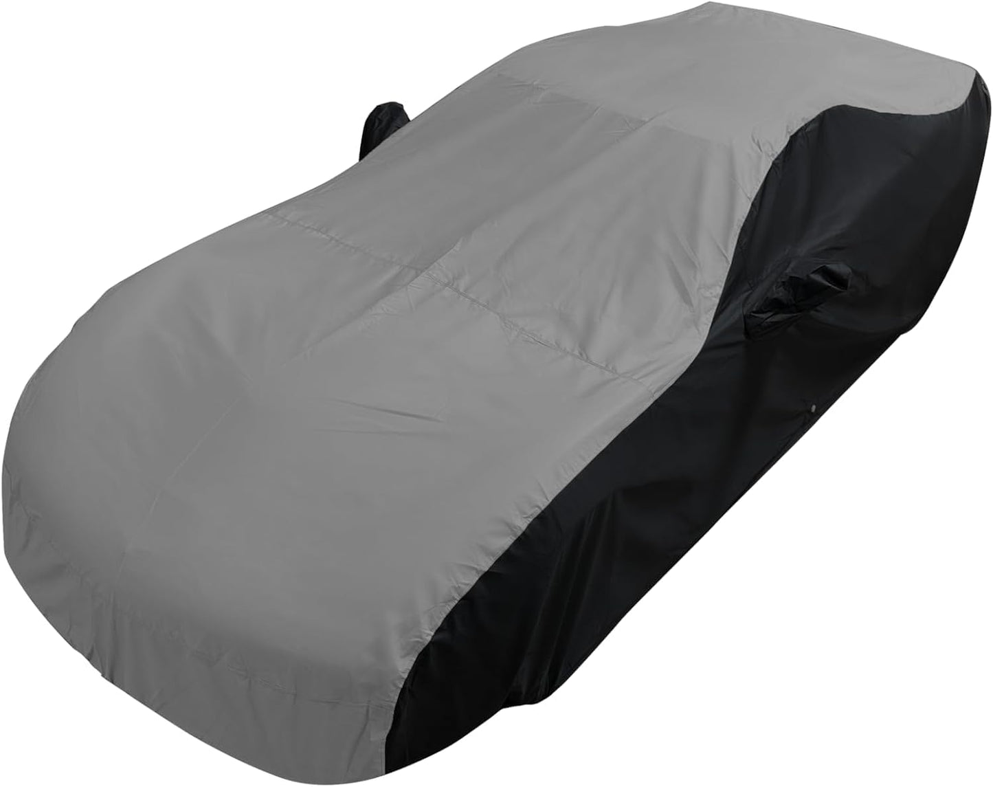 C6 Corvette Car Cover - Custom Fit Outdoor/Indoor UV & Rain Protection - Ultraguard Plus 300 Denier High End for 2005-2013 C6, Grand Sport, ZR1, Z06 Corvettes (Gray/Black)