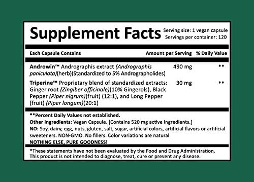Kalmegh - Andrographis - Highest potency and maximum bio-availability!! - Dr. Gumman's Clinical Grade for Immunity Support