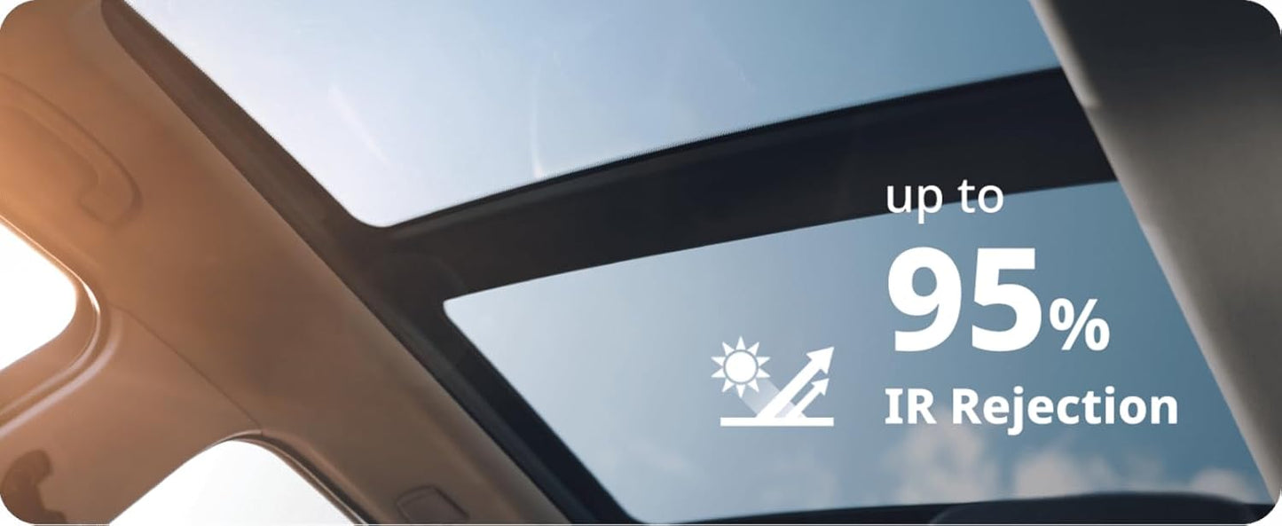 Nano Ceramic Window Tint Film for Cars - 2 Ply Scratch Resistant with Heat Control and UV/IR Rejection (70% VLT, 60inx100ft), OWFCR-10006