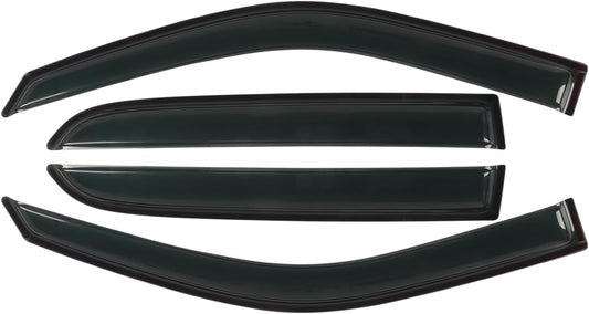 Window Visors Rain Guards Fit for 2009-2018 Dodge Ram 1500, 19-23 1500 Classic Crew Cab Only, 10-24 Ram 2500/3500 Crew Cab & Mega Cab