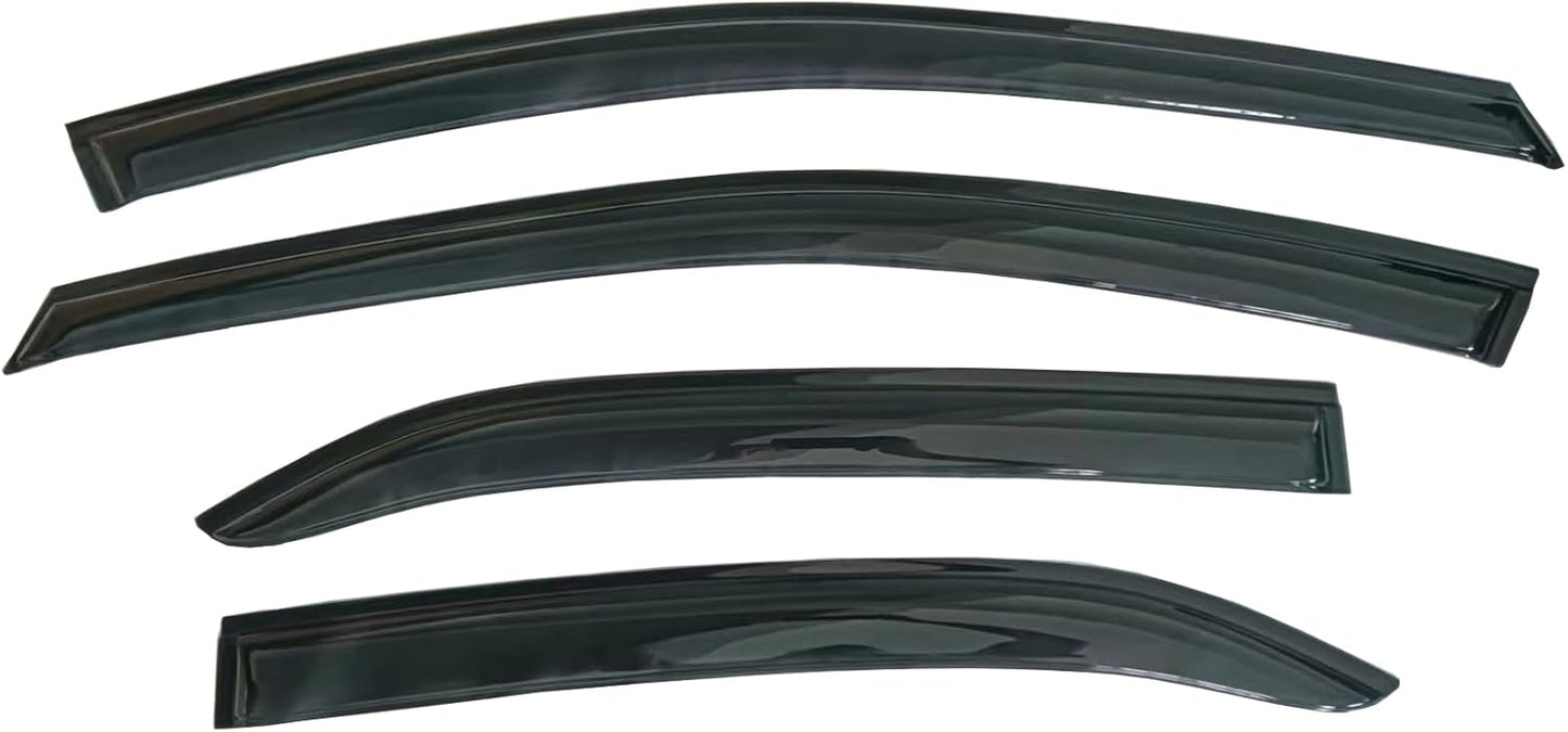 inchannel Window Visor Deflector Compatible with Toyota Camry Sedan 2018-2024 Sun/Rain Guards Outside Mount Smoke 4pcs