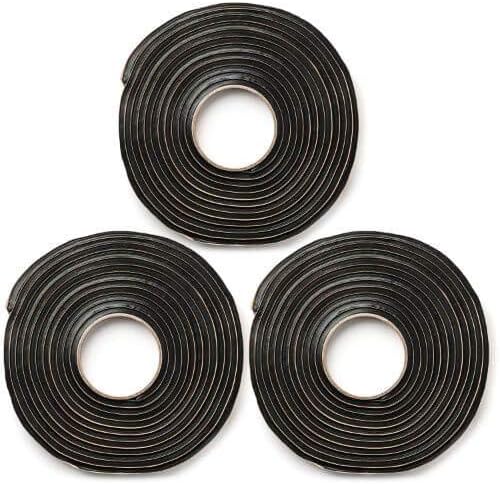 Second Skin Butyl Sealant Tape – Butyl Rubber Sealant, Multi-Purpose Butyl Rope, and Putty Tape for Automotive (Car, RV, Marine) – 1/4” x 1/2" x 20’ – Made in The USA (3)