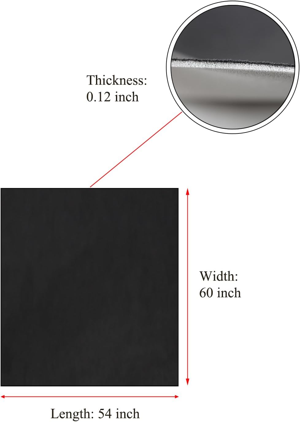 Suede Headliner Fabric with Foam Backing - black suede headliner wrap Interior Material for Car/Truck/SUV/RV Roof, Home Repair/DIY Headliner Material Automotive Headliner Fabric (Black, 54"×60“)