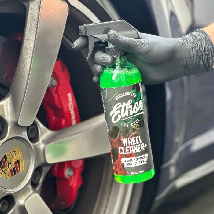 Ethos Wheel Cleaner - Car Wheel Cleaner Spray - Rim Cleaner Spray Brake Dust, Iron Remover - Color Change Technology - Professional Strength Formula (Gallon)
