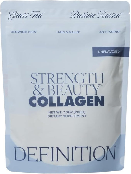 Collagen Powder for Women, Beauty Blend with Vitamin C, Biotin & Hyaluronic Acid, Supports Hair, Skin & Nails, 20 Servings, Grass-Fed Bovine, Unflavored