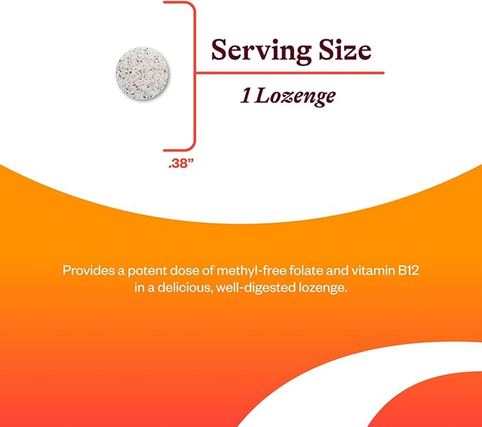 Seeking Health Hydroxo B12 with Folinic Acid, 1,000 mcg Vitamin B12 and 800 mcg DFE Folate Supplement, Supports Methylation and Homocysteine Levels, Energy Support, Vegan & Vegetarian (60 lozenges)*