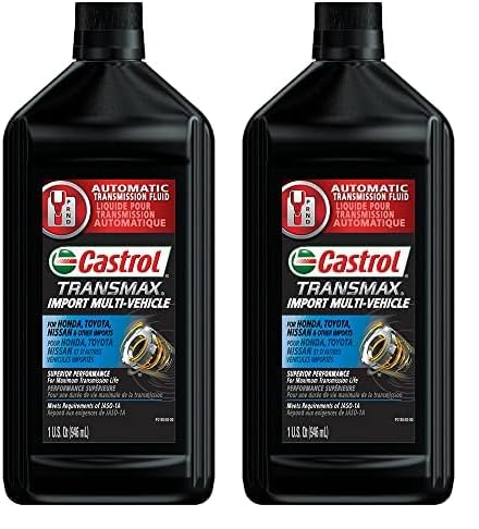 Castrol Transmax Import Multi-Vehicle Automatic Transmission Fluid - 1 Quart, Pack of 2