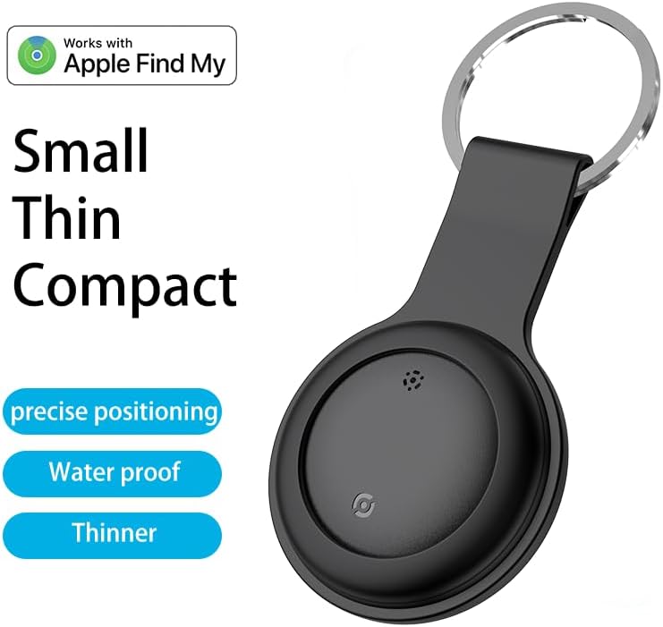 Car GPS Tracker for Vehicles Worldwide GPS Tracker for Vehicles Work with Find My (iOS Only), Car Vehicle Tracking Anti-Lost Locator with App for Cars, Wallet, Pets, Luggage (Black)