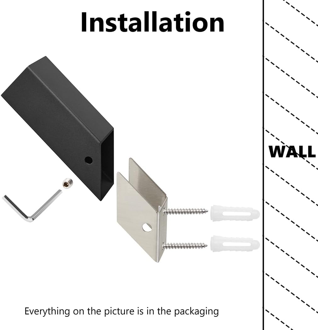 NINETREX Black Towel Hooks Matte Black Robe Hook, Modern Towel Hooks SUS 304 Stainless Steel Heavy Duty Wall Hooks Waterproof for Bathroom Bedroom Entryway Coat mudroom Garage, Wall Mounted 4 Pack