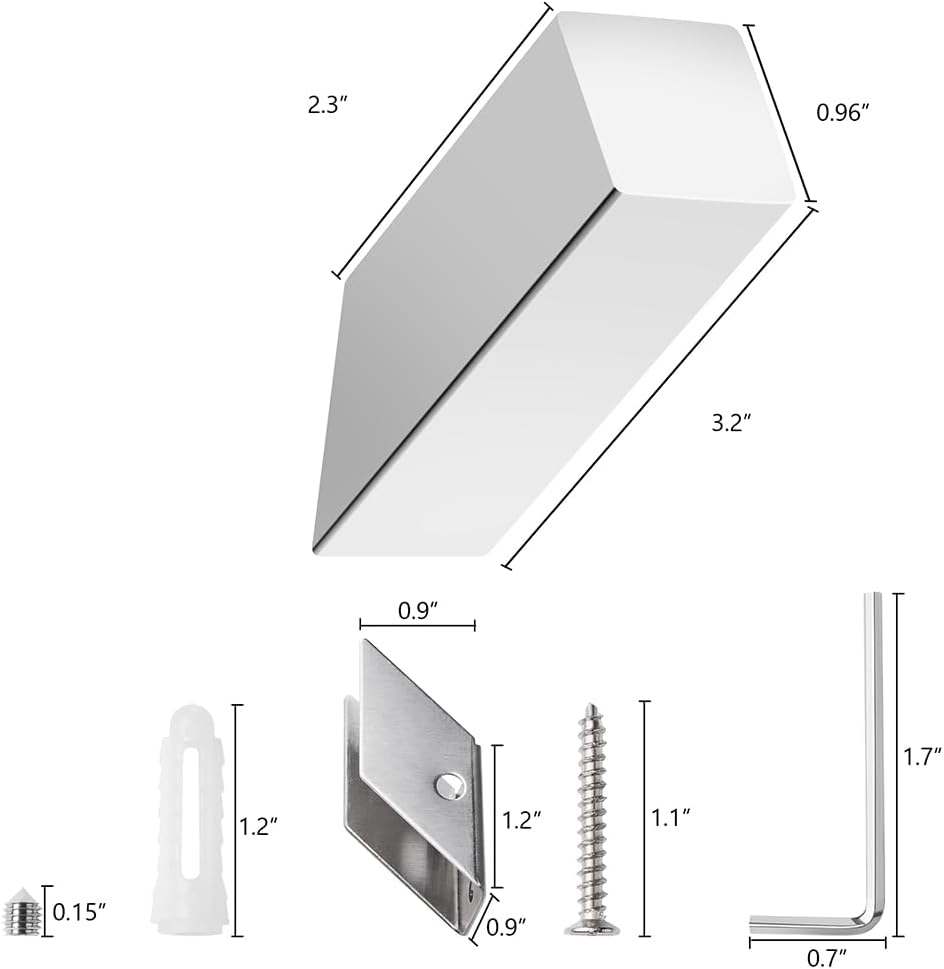 NINETREX Towel Hooks Chrome SUS 304 Stainless Steel 2 Pack Heavy Duty Modern Wall Hooks Silver Robe Hook for Bathroom Livingroom Hotel Style Wall Mounted，Polished Chrome Silver Hooks