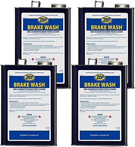 Zep Brake Wash Liquid Non-Chlorinated Parts Cleaner - 1 Gallon (Case of 4) 50524 - Fast-Acting, Non-chlorinated, Solvent Degreaser