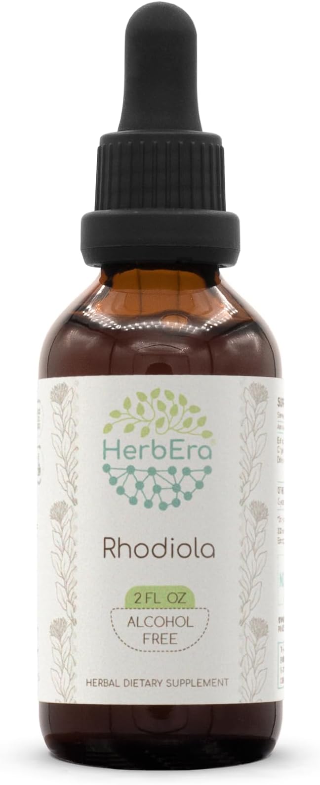 Rhodiola B60 Alcohol-Free Herbal Extract Tincture, Concentrated Liquid Drops Natural Rhodiola (Rhodiola Rosea) Dried Root (2 fl oz)