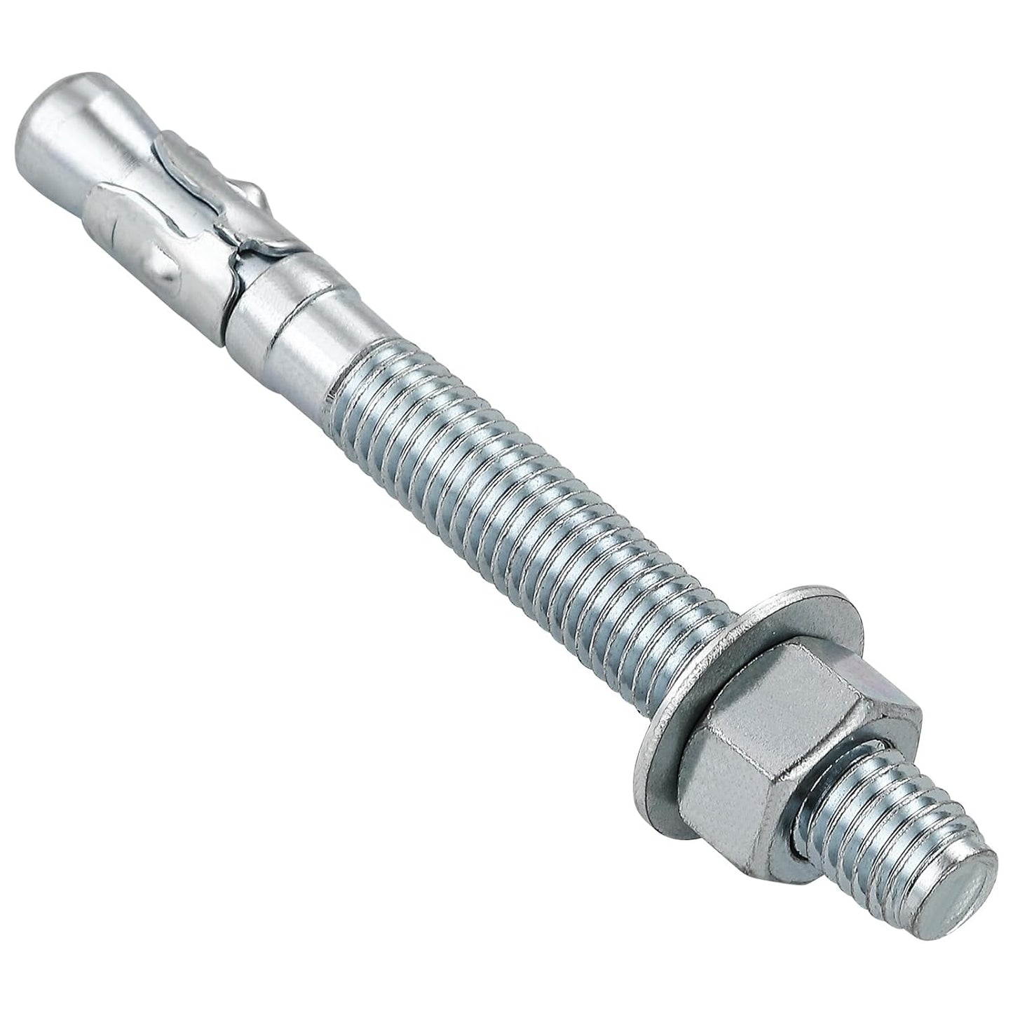 3/8x3" 100Pcs Inch Standard Fasteners for Heavy-Duty Zinc Wedge Anchors for Cement and Concrete