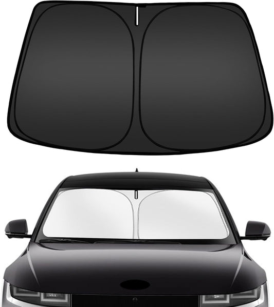 ARISMOTOR Windshield Sun Shade for h-yundai Ioniq 5 2022-2025 2026, Custom Fit Foldable Front Window Sunshade Sun Visor Protector, Block UV Rays Keep Your Car Cooler
