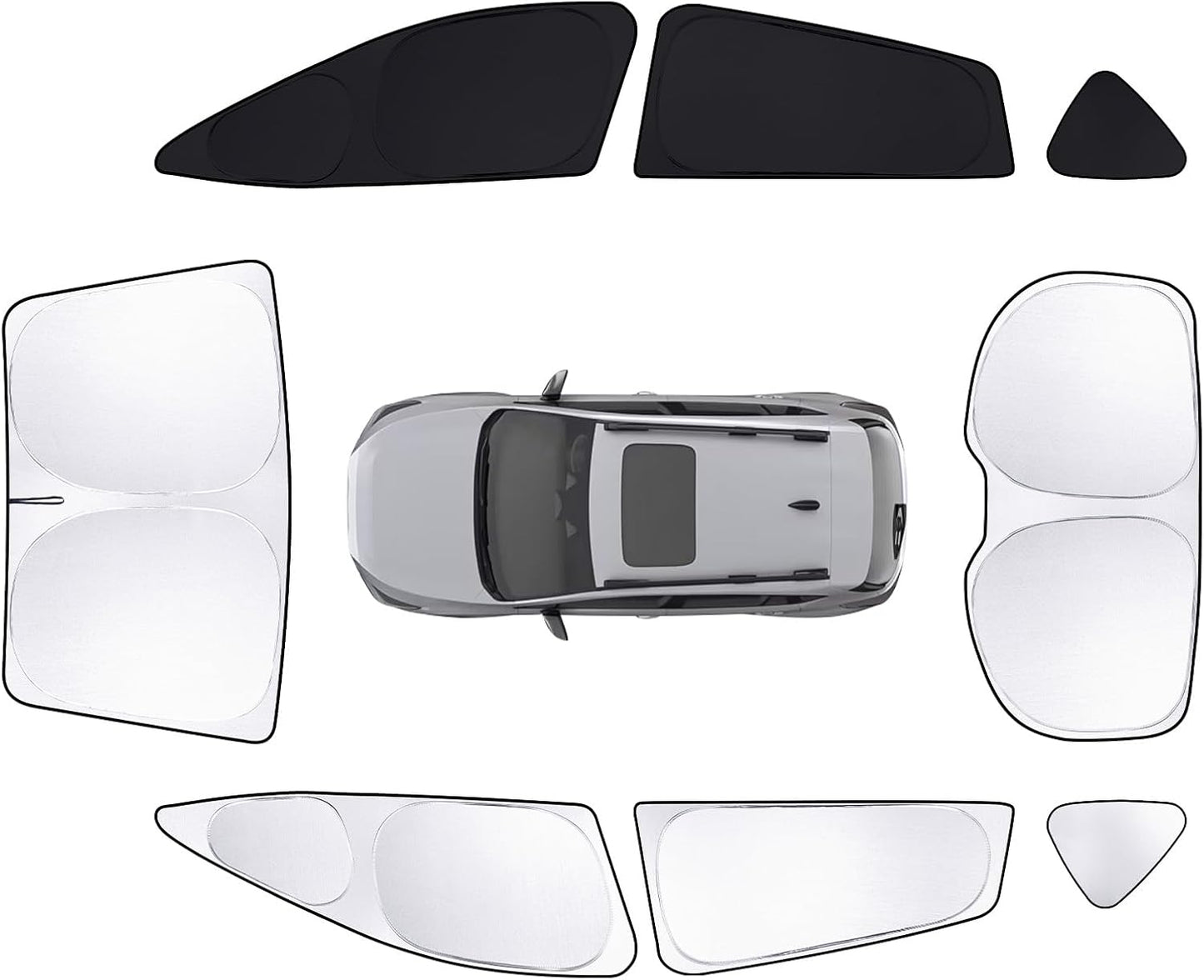 8pcs Car Window Shades for Subaru Crosstrek 2024 2025 2026 Accessories,Windshield Side Rear Full Sunshade,Sun Visor UV Blocking, Privacy Protection and Blackout for Camping Outdoor