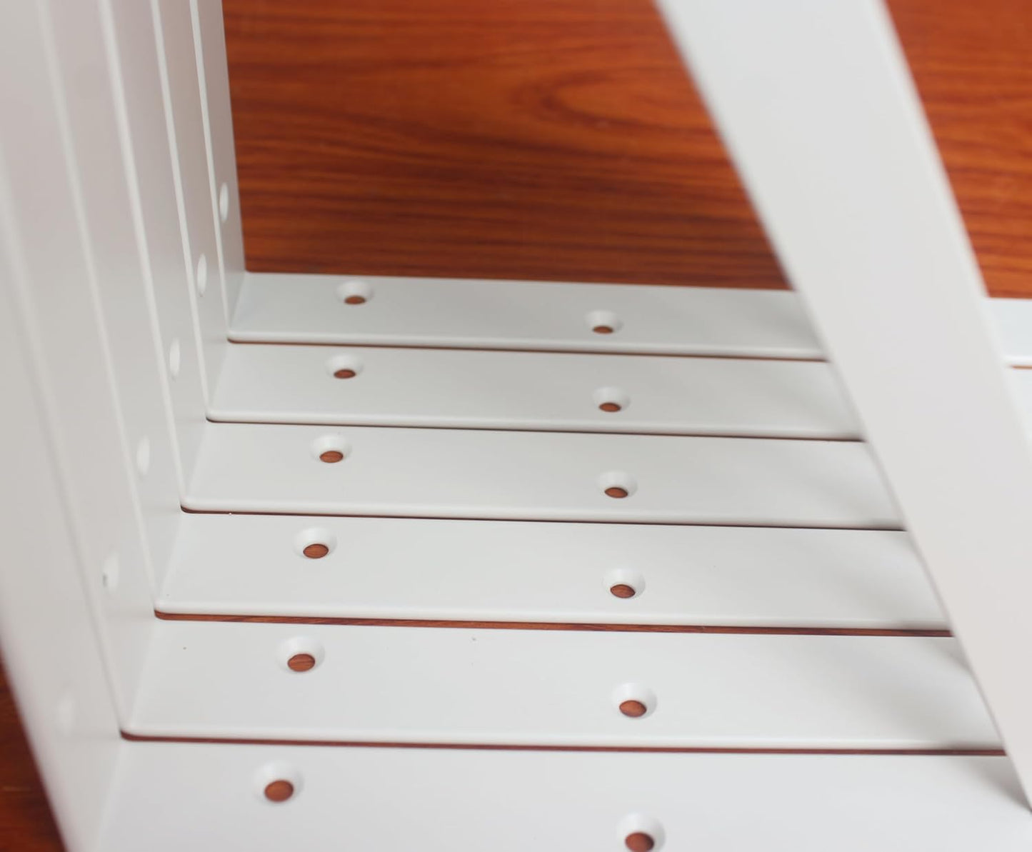 8 Pack L16 x H 10" White Heavy Duty Shelf Brackets with Screws Metal Shelf Brackets Shelf Support Angle Brackets for Shelves L Brackets Heavy Duty Floating Shelf