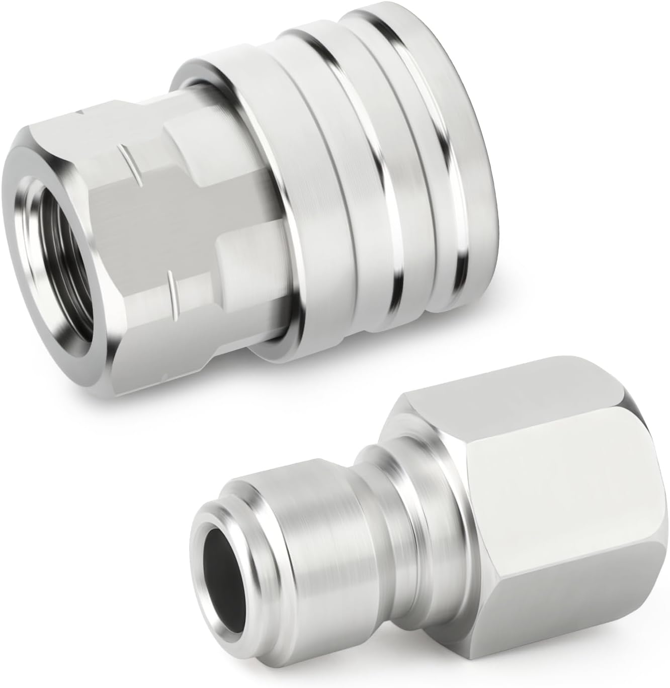 TAISHER 12PCS 304 Stainless Steel Pressure Washer Adapter Kit, Quick Connect Fittings，1/4" Female