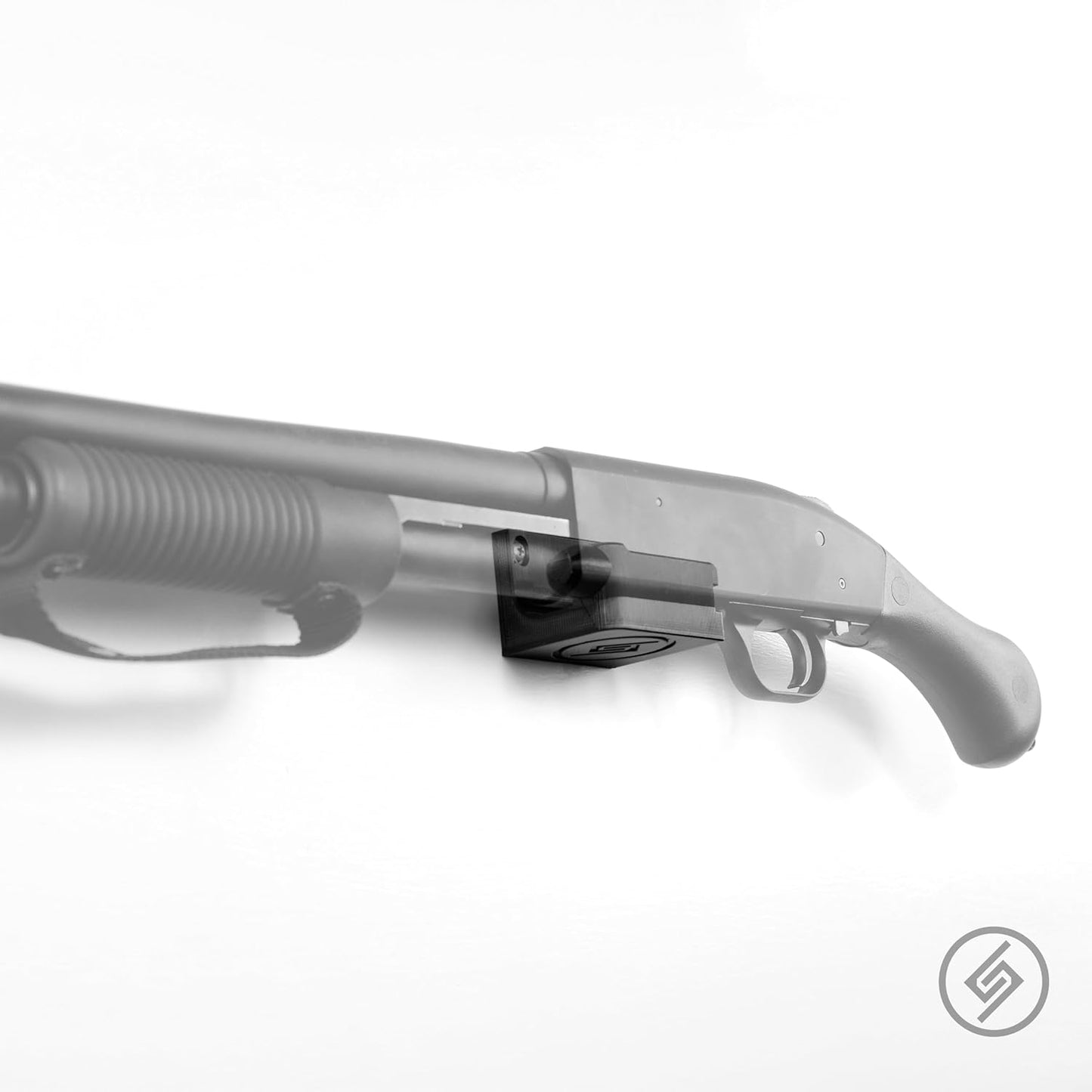 Spartan Mount Compatible with Mossberg 88, 500, 590 Shotgun Display Storage Organization System | Unique Low Profile Design | Gun Safe Wall Room Mounting Solution (410-Gauge, Barrel Points Left)