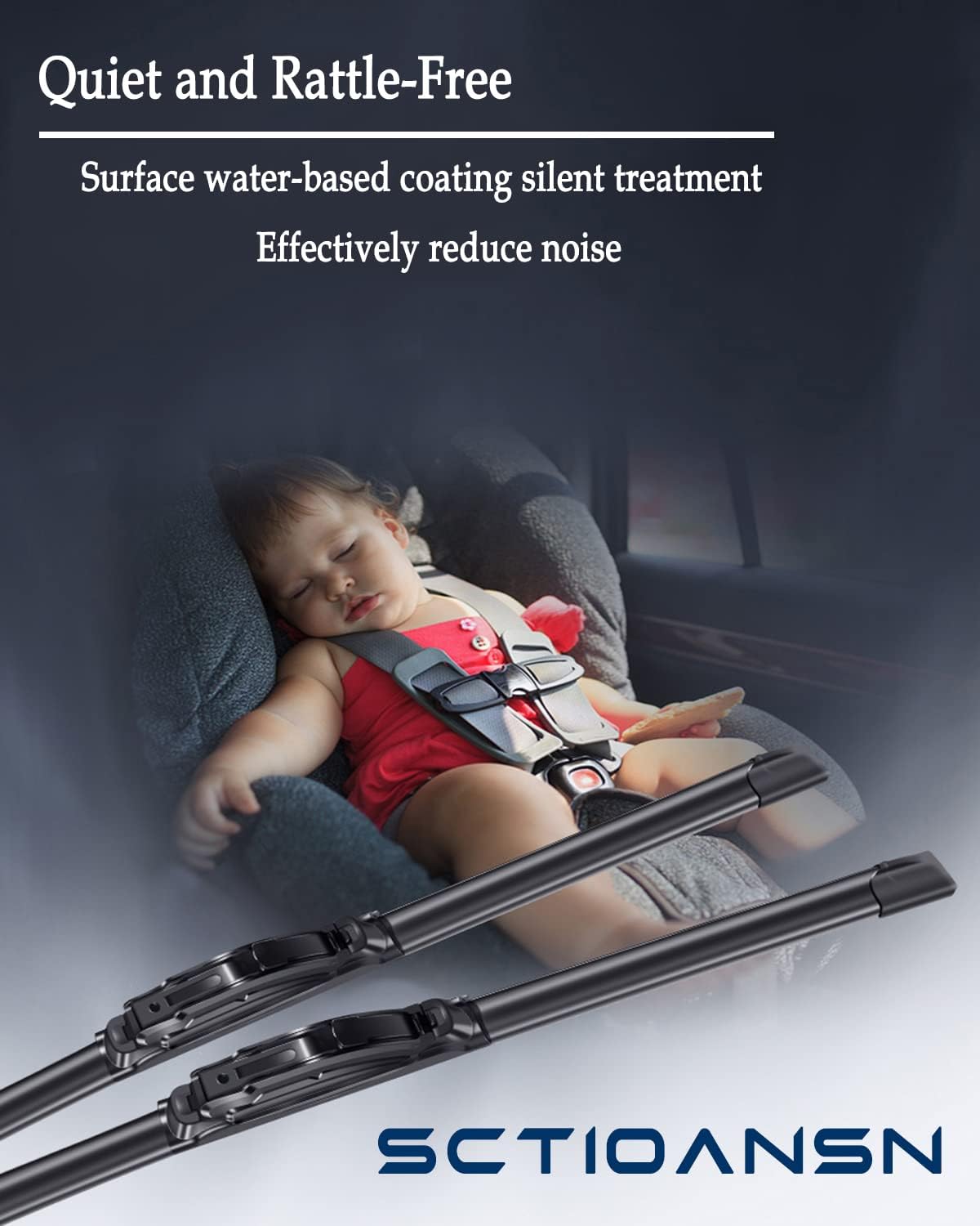 3Pcs Wiindshield Wiper Blades for Toyota Sienna 2005 2006 2007 2008 2009 2010, Original Equipment Automotive Replacement Windshield Wiper Blades for My Car- 26"/19"/16T" (Pack of 3) J- HOOK