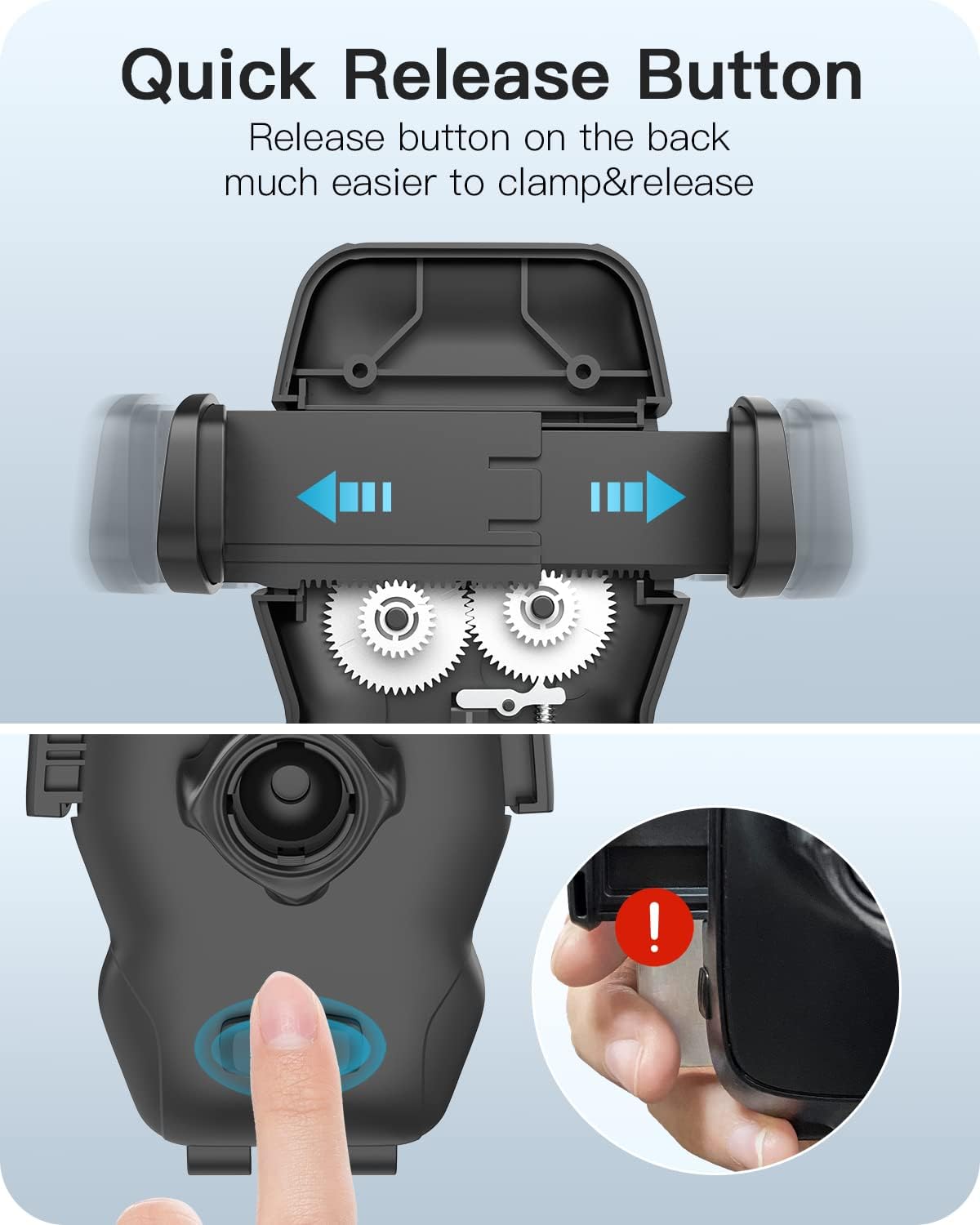 APPS2Car Car Phone Holder Mount Gooseneck Dashboard Windshield Suction Cup Phone Mount Anti-Shake Stabilizer Phone Car Cradle Compatible with All Cellphones & Thick Phone Case-H3S Carbon Fiber Style