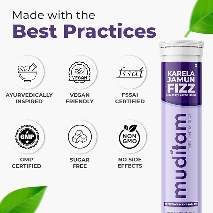 Karela Jamun Fizz Effervescent Tablets (2 Month Supply)