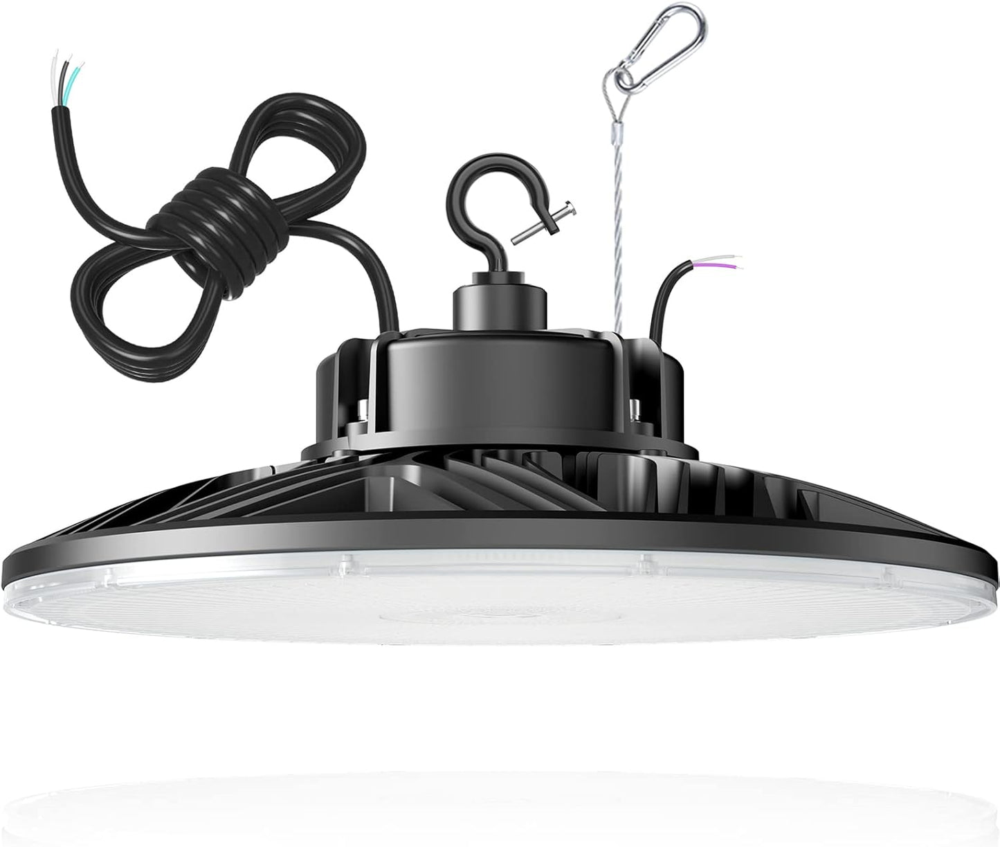 240W UFO LED High Bay Light, UL & DLC Listed 5000K Daylight 33600LM, 0-10V Dimmable LED High Bay Lights AC100-277V, IP65 Waterproof Commercial Bay Lighting Fixture for Warehouse Workshop