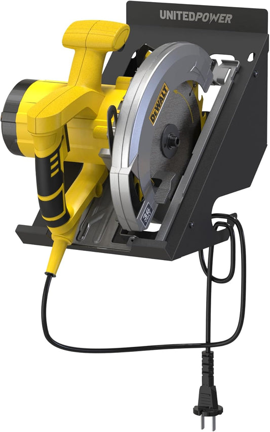 UNITEDPOWER Circular Saw Holder, Wall Mount Storage Rack Organizer for Workshop, Shed, Garage, Home, Fit Most of Circular Saw