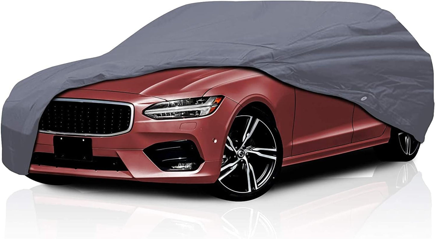 Supreme Full Car Cover – Semi Custom Fit for Full-Size Cars | Dustproof, Windproof, UV Protection, Breathable & Durable All-Weather Protection | Fits Volkswagen Cabrio 1997-2002 Hatchback 2Door