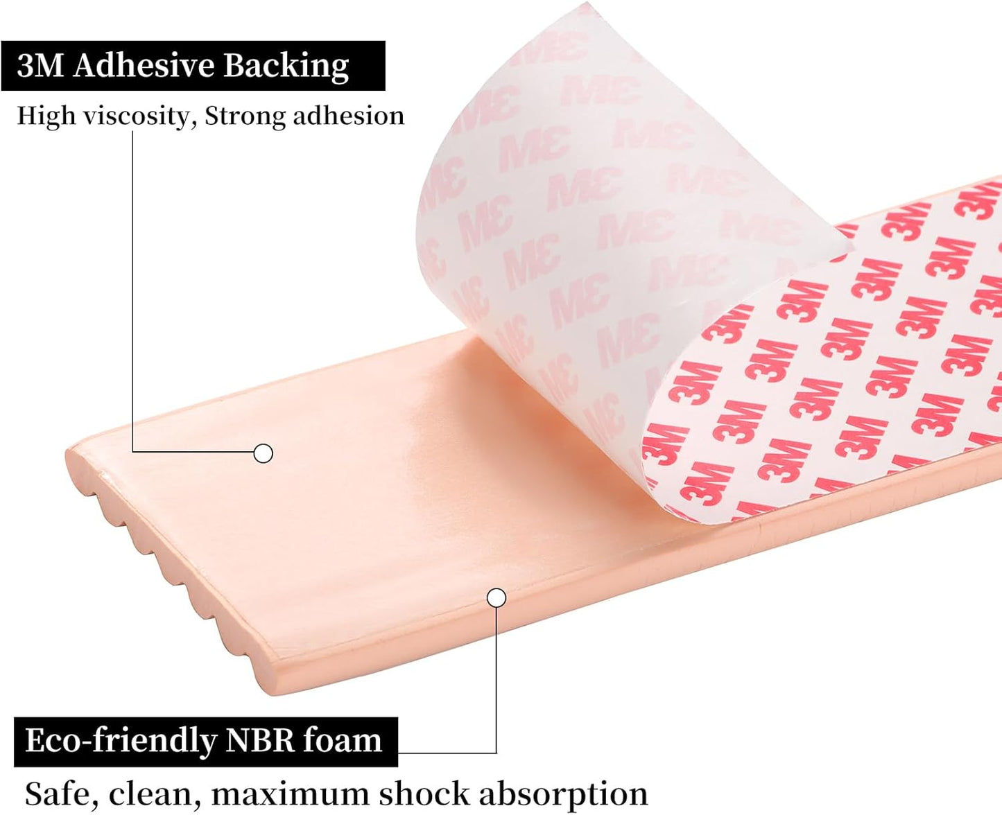 Corner Protector for Baby, Widen Edge Protector with Adhesive Backing, Baby Proofing Edge Corner Protectors Self Adhesive Furniture Corner Guard Bumper for Table, Desk, Fireplace (Pink, 6.6ft)