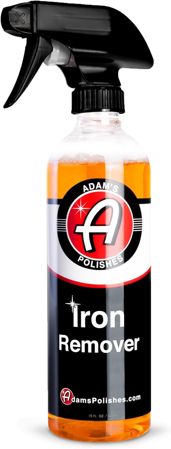 Adam's Iron Remover (16oz) - Iron Out Fallout & Stop Rust Remover Spray for Car Detailing Removes Iron Particles in Auto Paint, Wheels, Motorcycle, RV & Boat - Use Before Clay Bar, Wax or Car Wash