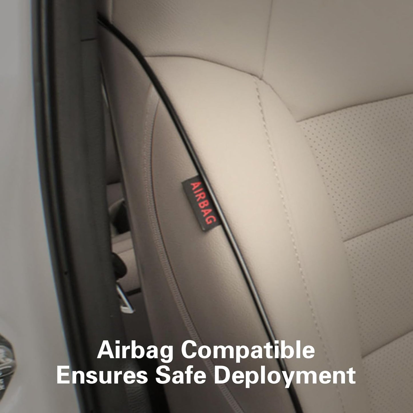 EKR Sienna Seat Covers for 2021 2022 2023 2024 2025 Toyota Sienna LE, XLE,8 Seats,2nd Row 4/2/4 Split,Waterproof Seat Covers Full Set for Trucks,Car Seat Protectors - Three Row,Leather (Beige)