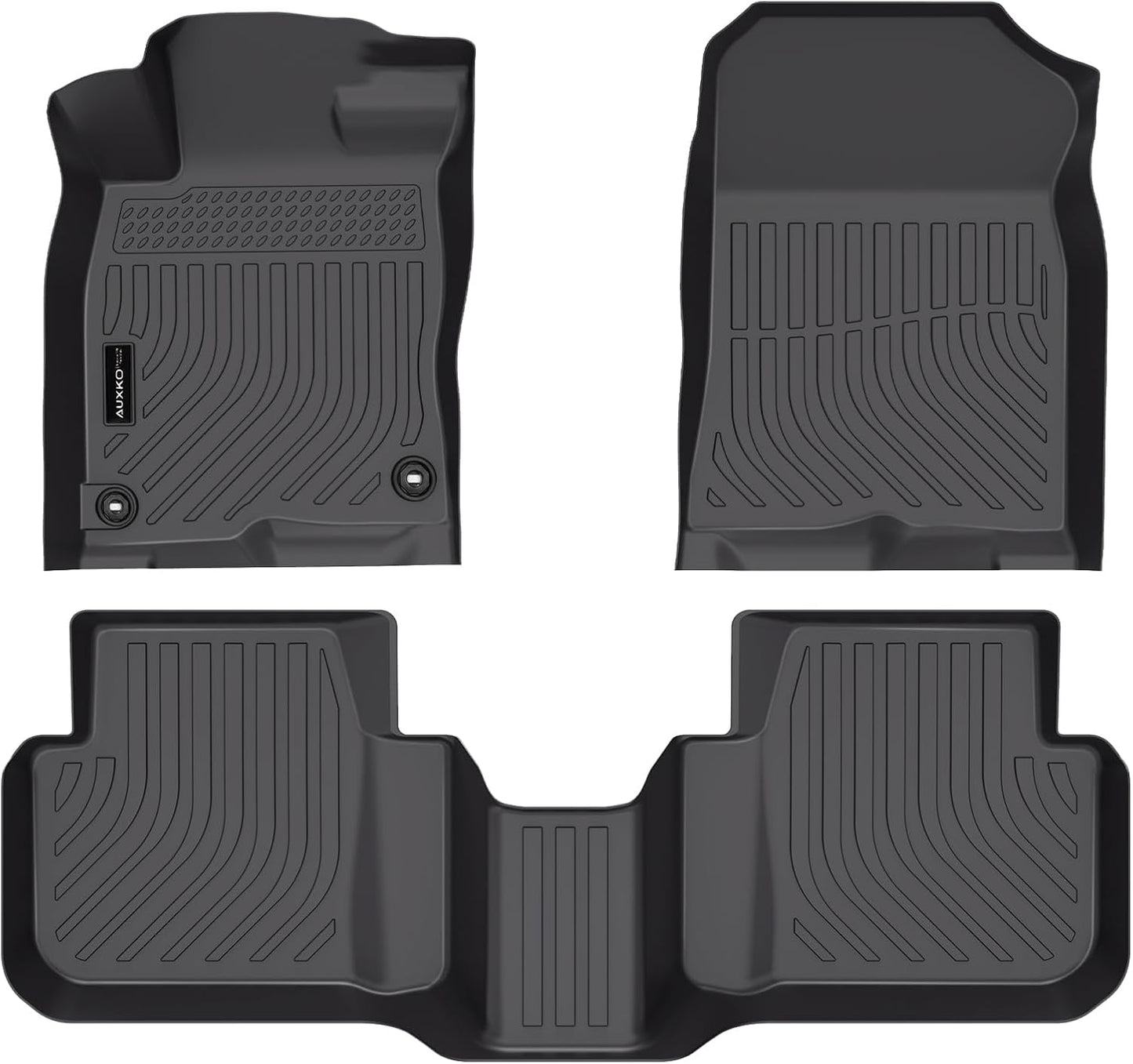 Auxko All Weather Floor Mats Fit for Honda Civic Hybrid 2026 2025 TPE Liners Accessories All Season Guard Odorless Anti-Slip Floor Mats for Honda Civic Hybrid 2025 Black