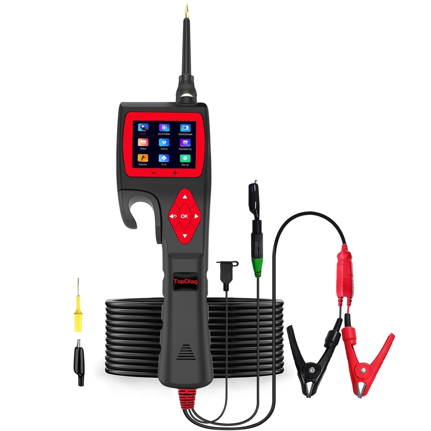 P200 Power Circuit Probe Kit - Test Light Automotive Circuit Tester Circuit Breaker Finder Tool, Relay Tester Multimeter, Oscilloscope, Fuel Injector Tester - 9~30V