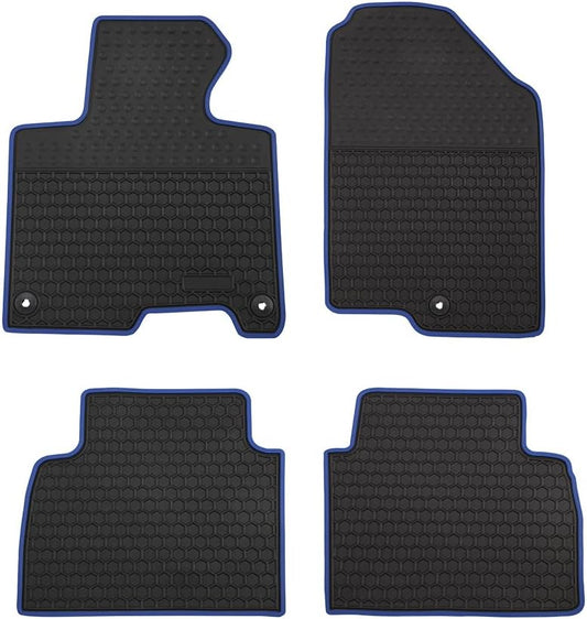 Car Floor Mats Custom Fit for Kia Sportage 2023 2024 2025（Non Hybrid） Odorless Washable Heavy Duty Rubber (All Weather) Floor Liners Set Blue