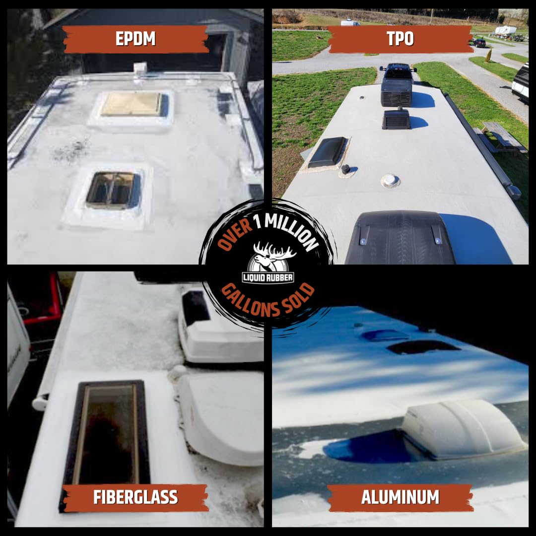 Liquid Rubber RV Lap Sealant, White, 1 Pack