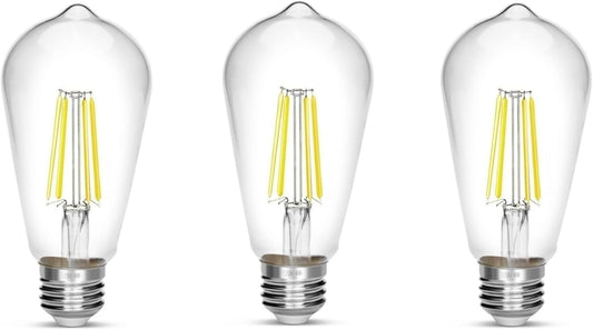 LED Edison Bulb 4W,Antique 40W Vintage Edison Bulb,E26 Light Bulb Non Dimmable Led Bulb 450 Lumens Daylight White 4000K,Pack of 3
