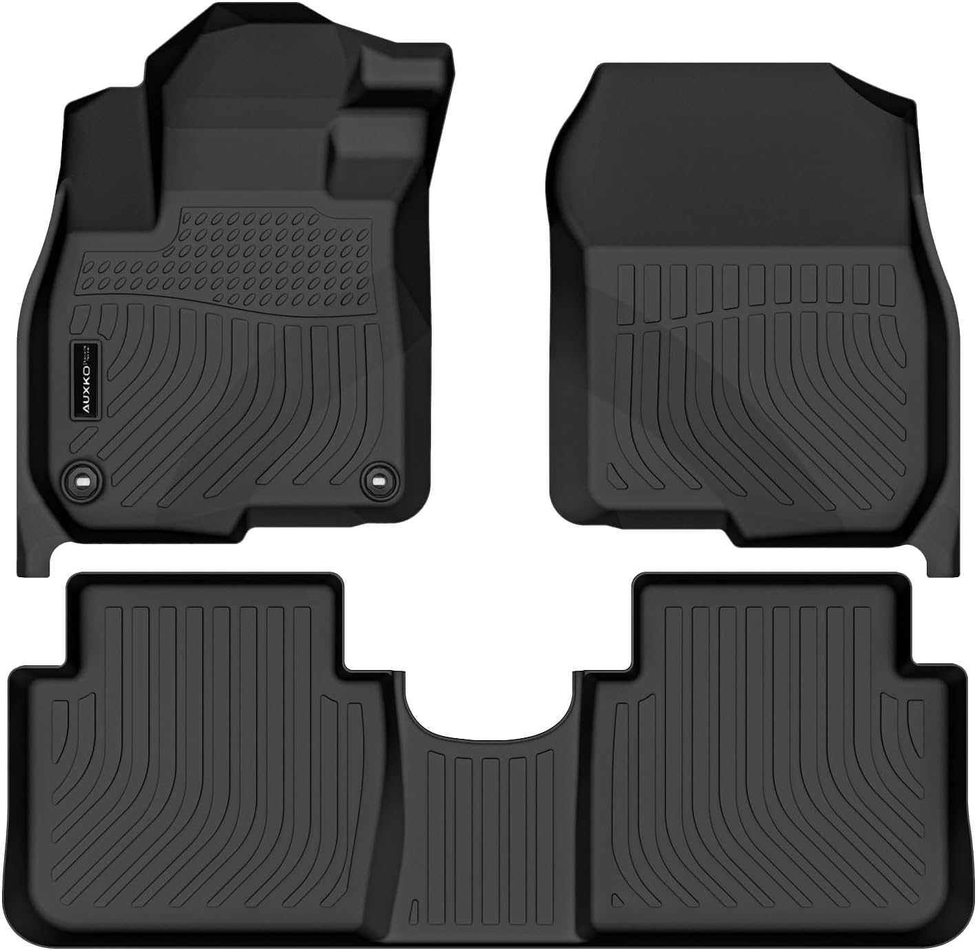 Auxko All Weather Floor Mats Fit for Honda CR-V 2017-2022 TPE Liners Accessories All Season Guard Odorless Anti-Slip Floor Mats for Honda CRV 2022 2021 2020 2019 2018 2017 Black