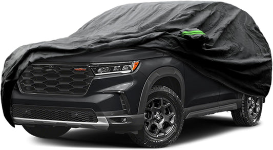 Proadsy 2025 Upgrade Car Cover Custom Fit for Honda Passport 2019-2025, Waterproof All Weather for Automobiles, Full Exterior Cover Rain Snow Sun Protector Indoor Outdoor Car Cover