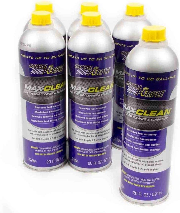 Royal Purple 11723-6PK Max-Clean Fuel System Cleaner and Stabilizer - 20 oz. (Case of 6)