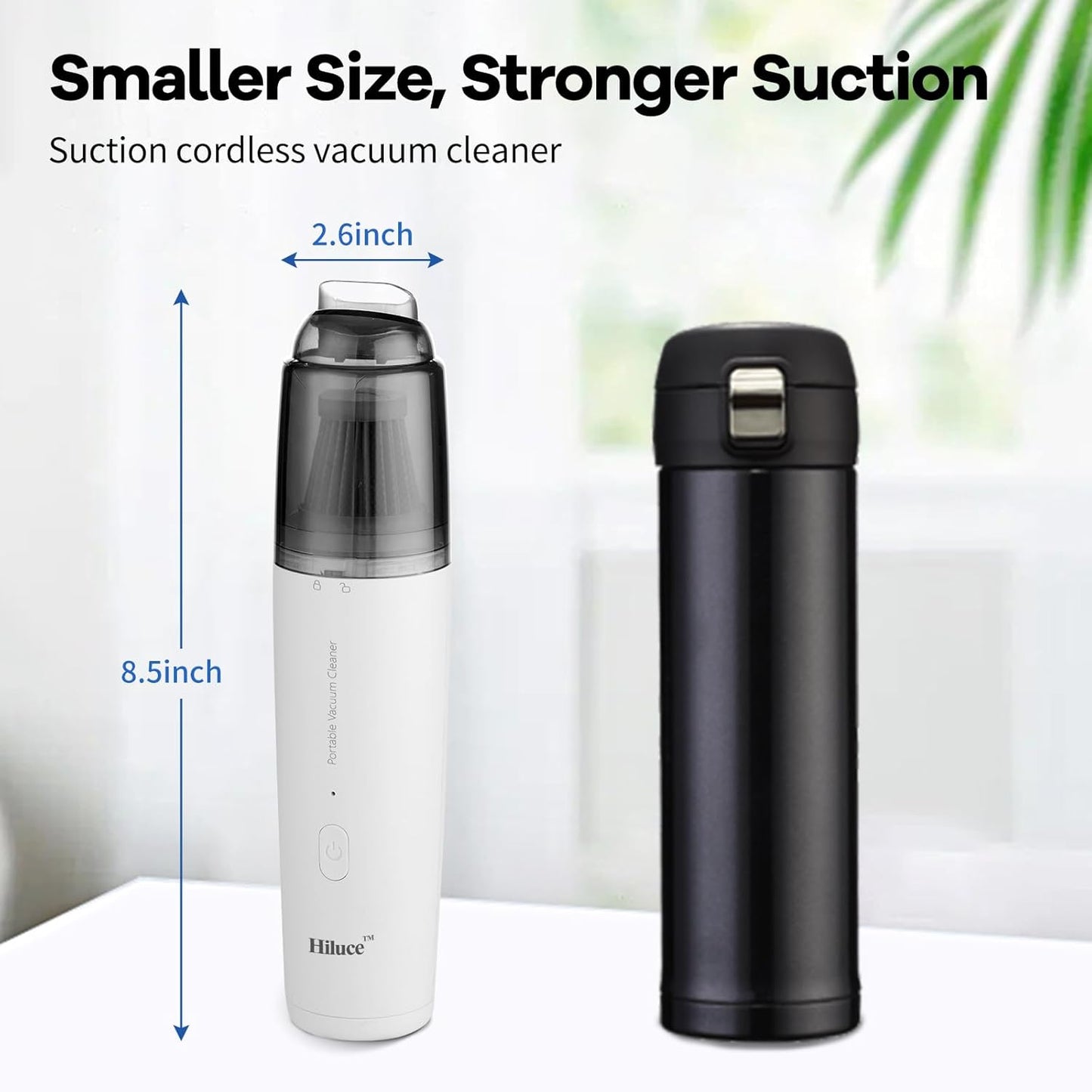 Mini Vacuum Cleaner Cordless, Portable Keyboard Vacuum Cleaner, Wireless Handheld Car Vacuum with 9000 Pa, High Power Rechargeable 2 Speeds, Lightweight Vacuum for Car, Home, Office, Pet