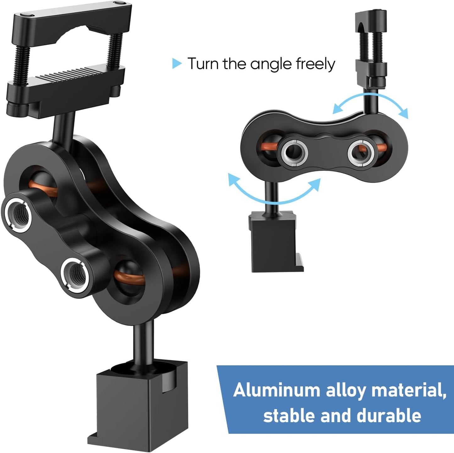 Radar Detector Mount Rearview Mirror Bracket,Car Truck Mirror Radar Mount Bracket,Aluminum Rearview Mirror Rod Mount (for Escort Max360c Max 3 Max 4 Max 360 MKII IX IXc Radar,w/EZ Magnet Connection)